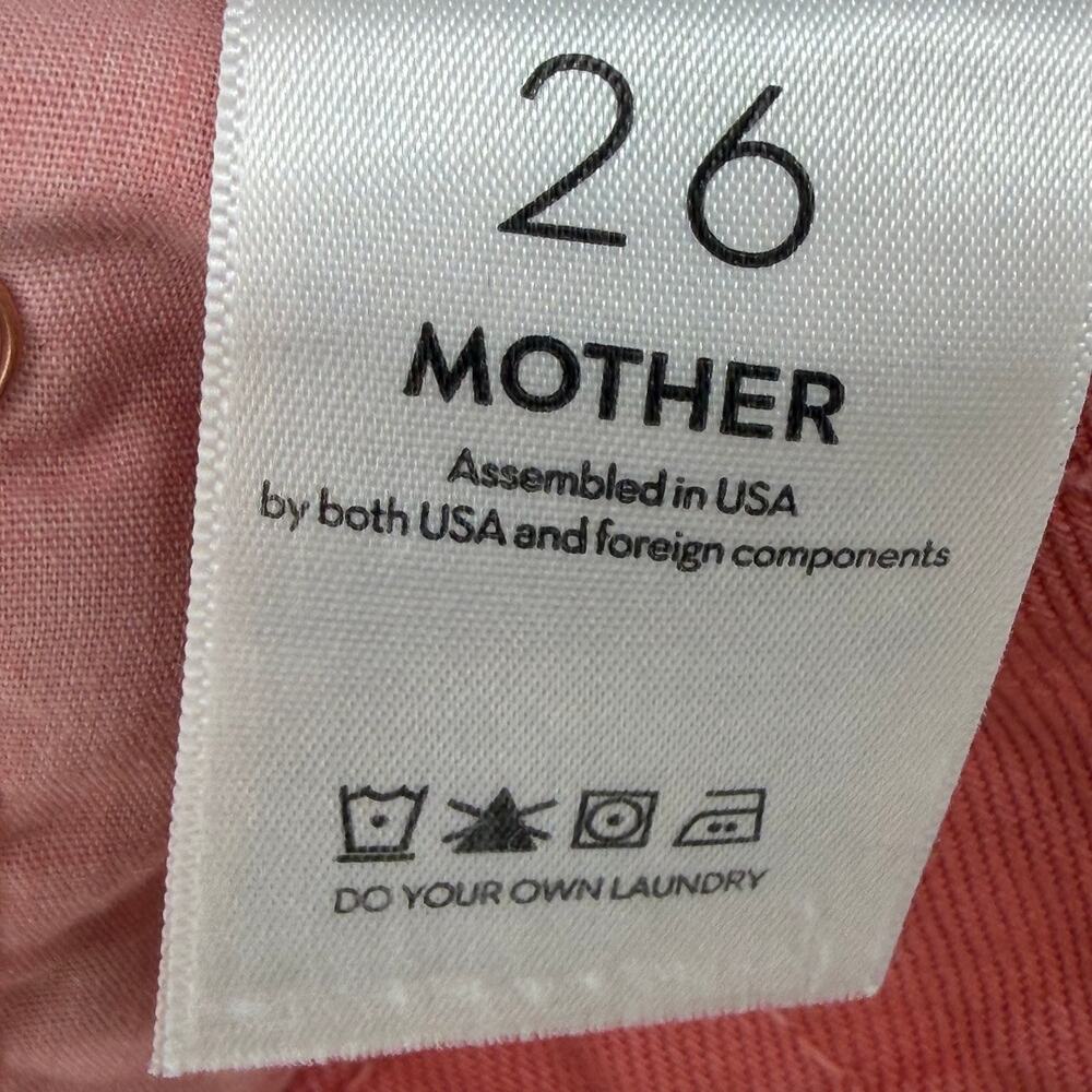 MOTHER Superior The Dodger Hit The Hay Salmon Jeans Sz 26 - Picture 12 of 13